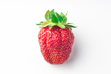 Red berry strawberry isolated on white background