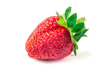 Red berry strawberry isolated on white background