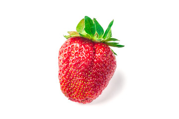 Red berry strawberry isolated on white background