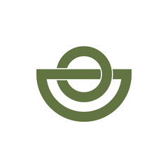 Obraz premium linked circle overlapping abstract logo vector