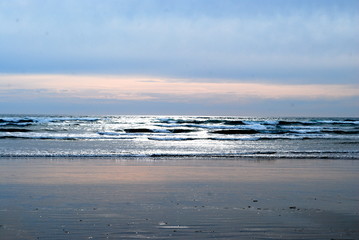 Beach in late afternoon
