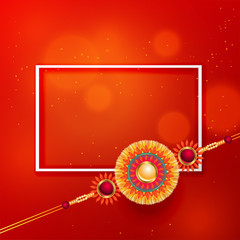 rakhi design background with text space