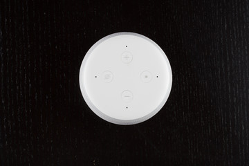 digital voice assistant with black background