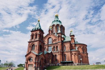 Fototapeta na wymiar Cathédrale orthodoxe, Helsinki