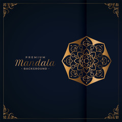 elegant golden premium mandala background