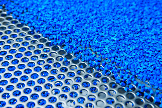 Colorant for plastics. Pigment in the granules. Polymer beads