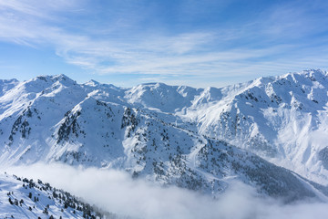 Plakat View of the Alps from the top of Hochzillertal mountain
