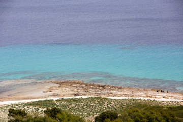 Idyllic beach in the area of Halkidiki Greece
