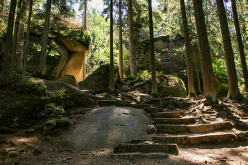 Luisenburg Rock Labyrinth,  a boulder field made of granite blocks, Bavaria - Germany © Ina Meer Sommer