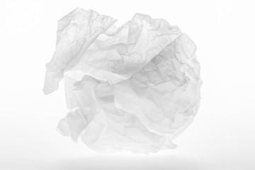 Crumpled sheet of paper