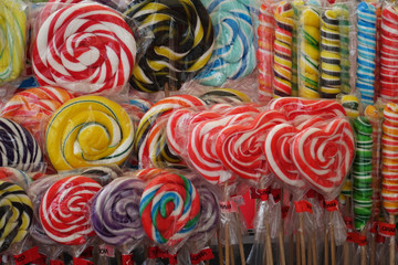 France. Colourfull lollipops