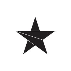 star geometric arrow simple logo vector