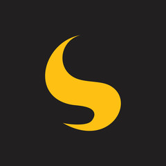 abstract curves geometric flow design logo