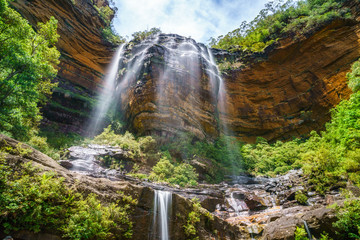 beautiful waterfalls, wentworth falls, blue mountains, australia 37