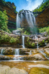 beautiful waterfalls, wentworth falls, blue mountains, australia 34