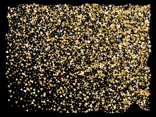 Abstract gold triangles for holidays.