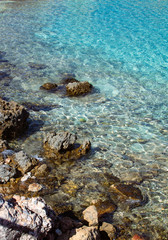 stones in water