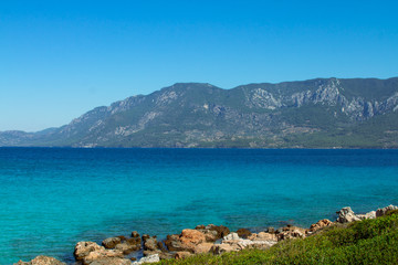 view of island in the sea