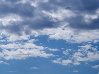 Fototapeta premium white clouds against blue sky. Weather forecast.