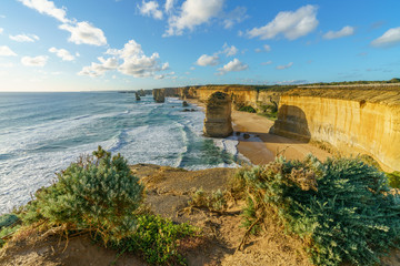 twelve apostles at sunset,great ocean road at port campbell, australia 24