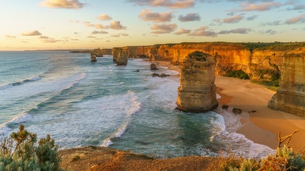 twelve apostles at sunset,great ocean road at port campbell, australia 104
