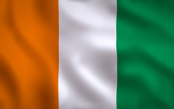 Ireland Flag Image Full Frame
