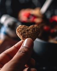 hand with cookie