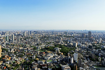Fototapeta na wymiar View of residential area in Tokyo