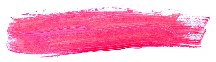purple pink acrylic stain element on white background. with brush and paint texture hand-drawn....