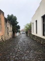 narrow street in old town