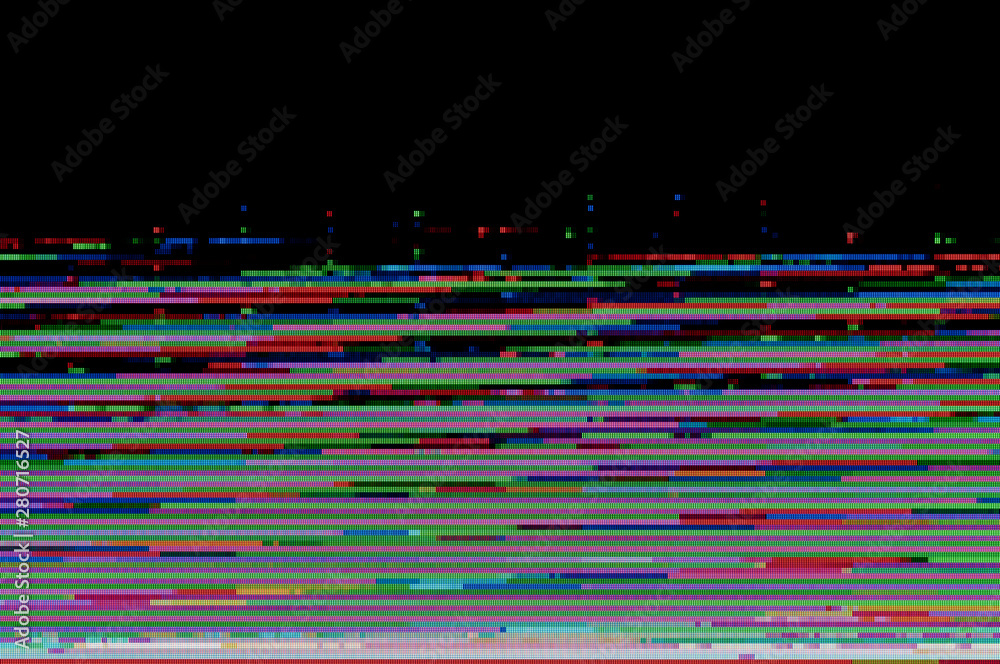 Wall mural pixel pattern of a digital glitch / abstract background, pattern of a digital glitch.