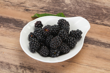 Sweet tasty ripe Blackberry heap
