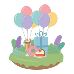 Happy birthday surprise design vector illustration