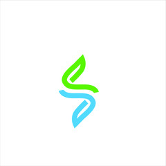 leaf logo icon for agriculture product