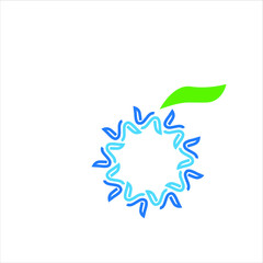 leaf logo icon for agriculture product