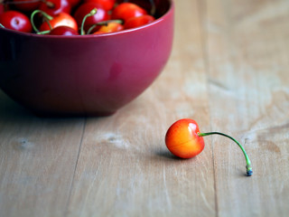 ripe sweet cherry