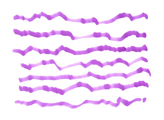 Ink grunge hand drawn brush lines sketch elements, backgrounds, design elements, marks, waves