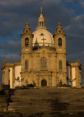Fototapeta na wymiar Sameiro Basilica at sunset