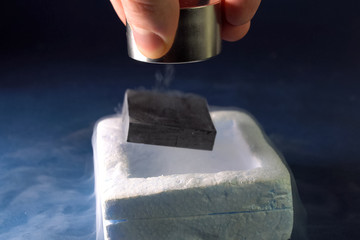 a Superconductivity of magnets in liquid nitrogen.
