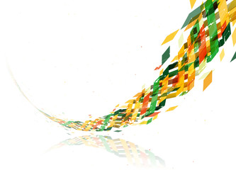 立体的なイラスト　図形　デザイン