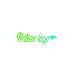 leaf logo icon for nature product