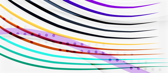 Trendy color stripes lines wave, great design for any purposes. Vector line pattern. Vector geometric background