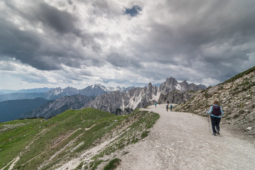 vista panoramica delle dolomiti 