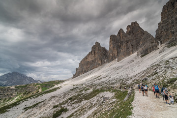 Fototapeta premium vista panoramica delle dolomiti 