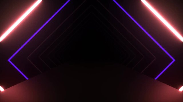 VJ abstract tunnel from rects