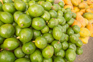 Close-up of avocado at a public market