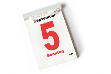 5. September 2021