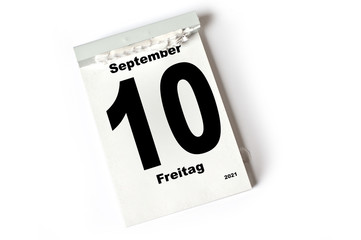 10. September 2021