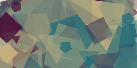 Abstract Generative Art color distributed polygons background illustration