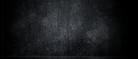 Dark grunge textured wall closeup.Black background texture